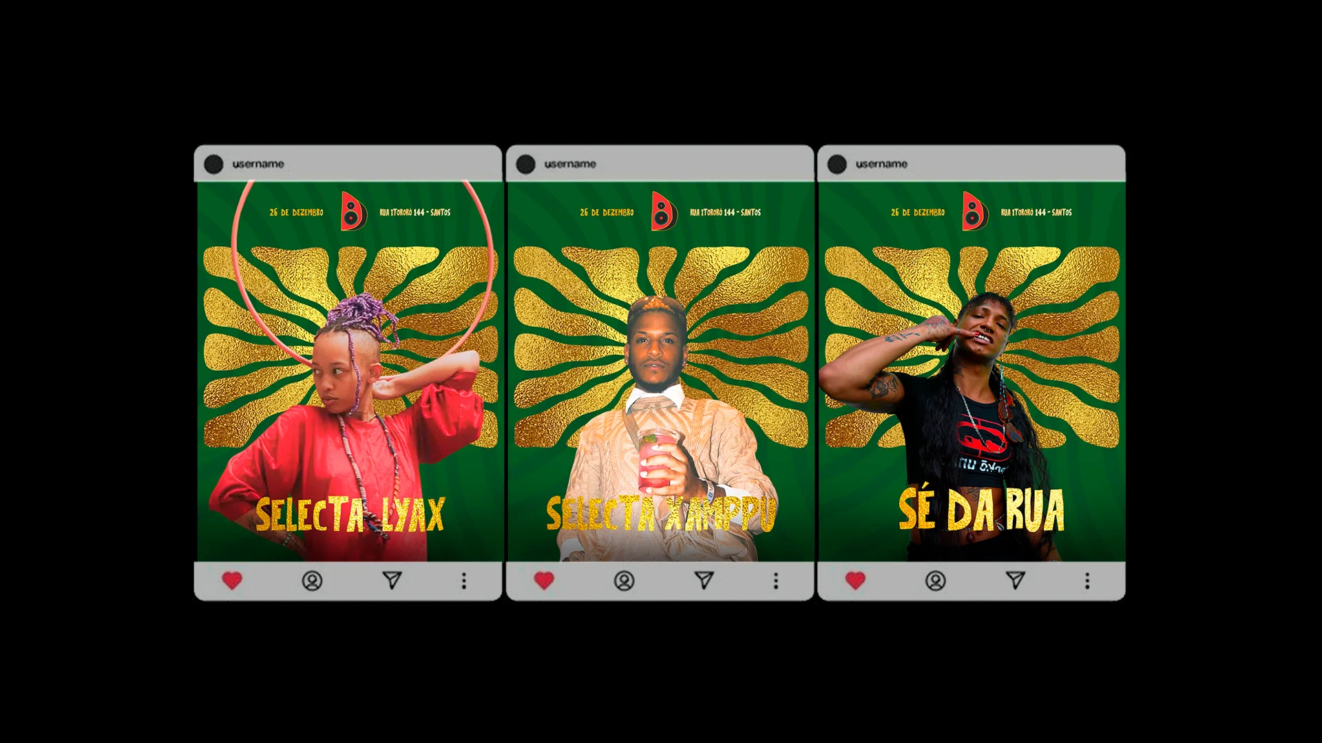 Peça da identidade do Dancehall Ka’aysarà com três artistas