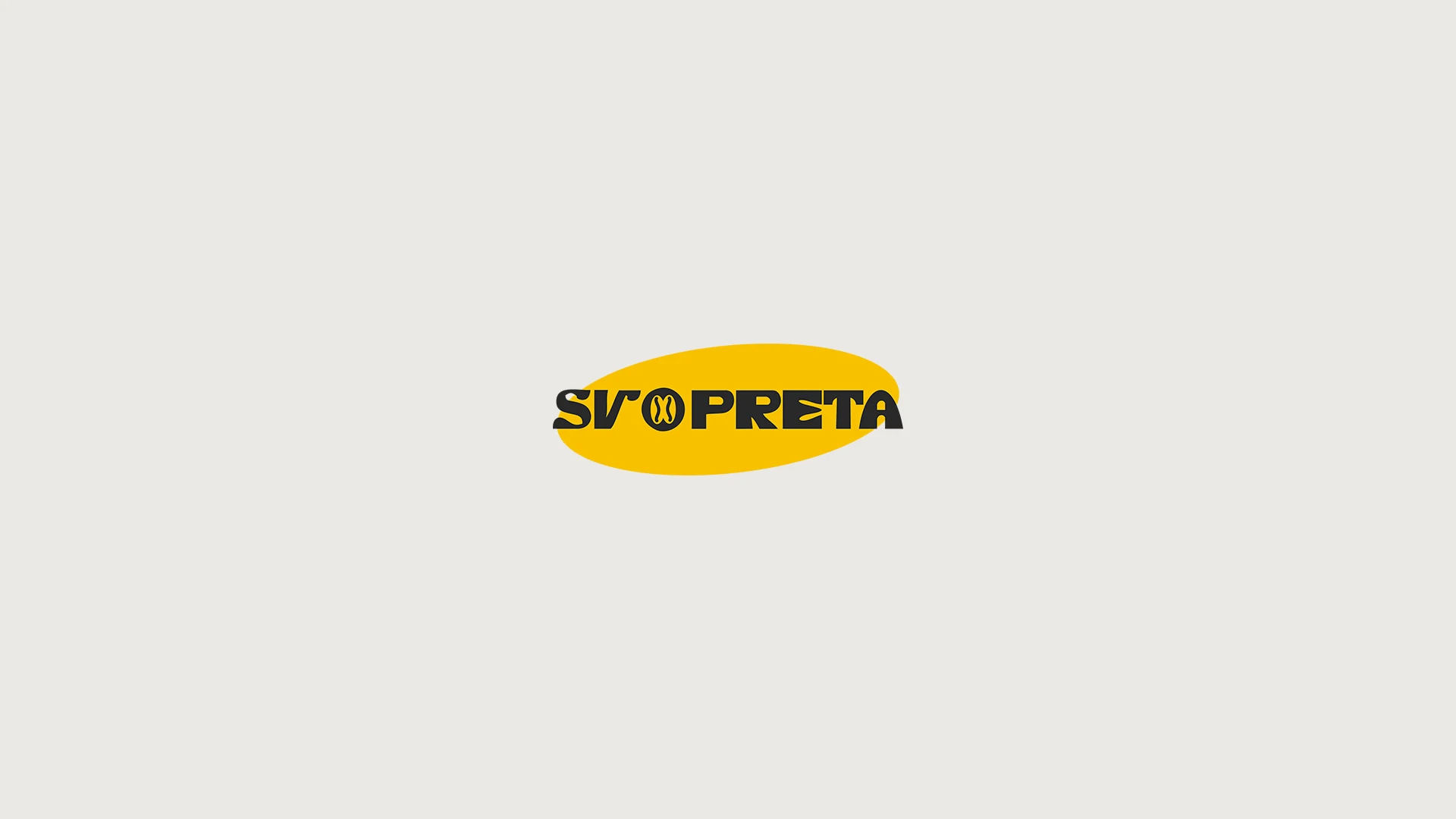 Variações da marca e do selo SV Preta em movimento