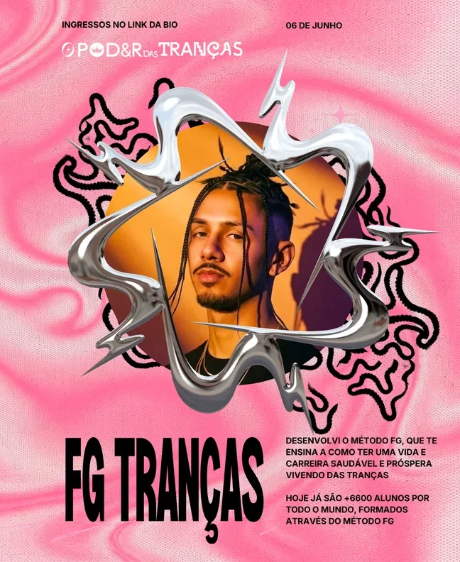 Post FG Tranças com moldura cromada