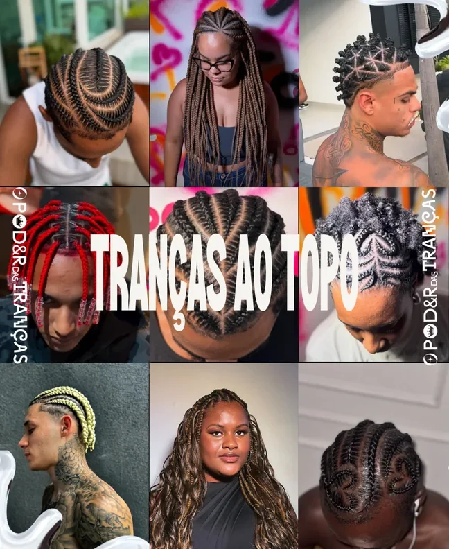 Colagem Tranças ao Topo