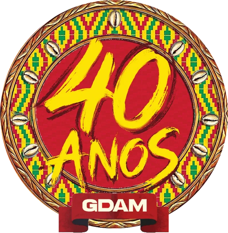 Selo 40 anos GDAM, versão vermelho